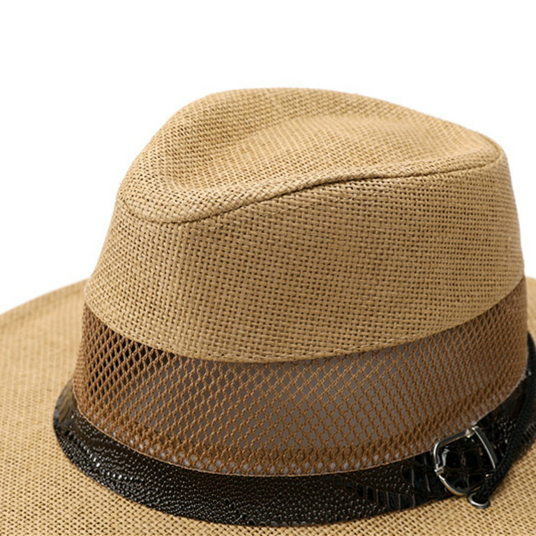 Xinqinghao Floppy Packbale Travel Hat Adjustable Sun Hats for Men and Women  Bucket Hat with Strings for Travel Beige
