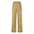 thumbnail image 5 of XDIAHBPL Casual Pants For Women Womens Pants Fashion Solid Color Elastic Waist Straight, 5 of 5