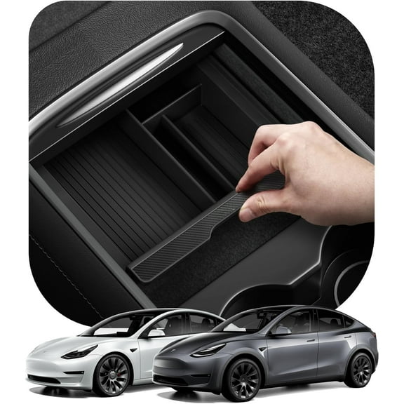 Center Console Organizer for Tesla Model Y (2021-2024) & Model 3 (2021-2023) [Not for Model Y Juniper 2025/26 and Model 3 Highland (2024/25)]