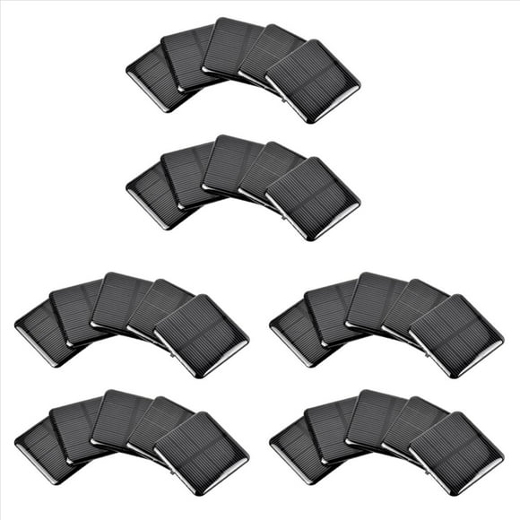 30 Piezas 2V 160MA 50X50MM Paneles Solares DIY para Batería Cargadores de Teléfonos Celulares Módulo de Silicio Monocristalino