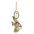 thumbnail image 4 of Llavero de Rhinestone Ticfox con Diseño Exquisito de Pez Tropical en Oro, 4 of 14