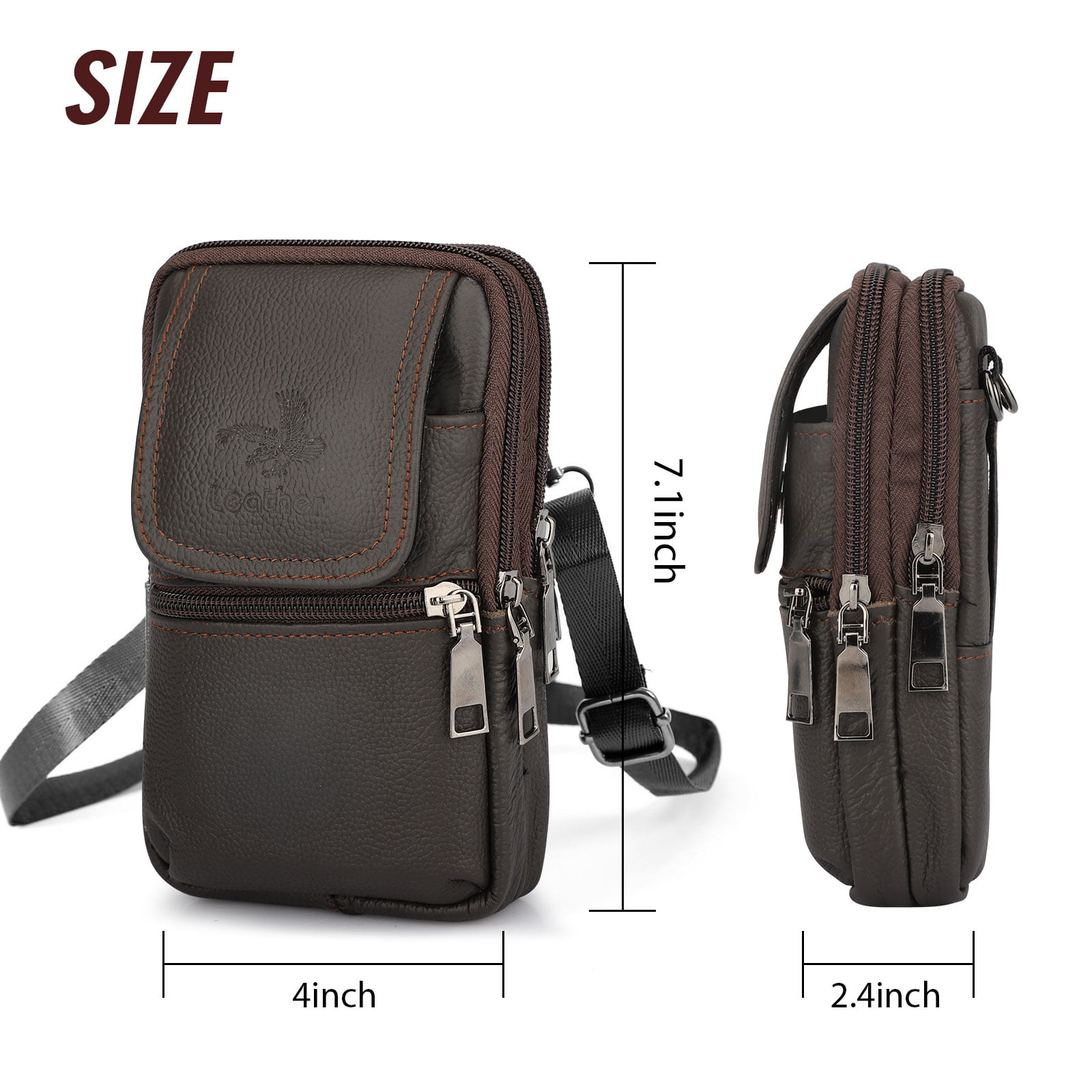Men Purse Crossbody Bag Leather Holster Case with Belt Clip Cell Phone  Pouch for iPhone Xs Max Holst…See more Men Purse Crossbody Bag Leather  Holster