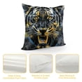 thumbnail image 4 of Orinice Tiger Graphic Decorative Throw Pillow Cover for Home Couch Living Room Bed Sofa Square Pillow Case 1PC 24x24in, 4 of 5