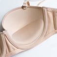 thumbnail image 4 of VISALY Strapless Push Up Bra Anti-Slip Seamless Bralette Soft Underwire Support Everyday Underwear Lightly Lined Underwire Bra for Women with Convertible Straps Supportive Tube Top Pink S, 4 of 9