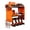 Orange, variant on Power Tool Organizer Wall Mount, 4-Layer Drill Storage Shelf with Hooks,Screwdriver,Drill Bit Heavy Duty Rack Orange