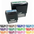 thumbnail image 1 of Right On Target Teacher Student School Self-Inking Rubber Stamp Ink Stamper - Fuchsia Ink - Small 1-1/2 Inch, 1 of 7