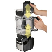 Hamilton Beach Stack & Snap 10-Cup Black Food Processor with Big Mouth