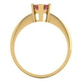 thumbnail image 4 of 1.5 ctw Solitaire Anniversary Ring for Women | Marquise Cut Natural Garnet | Hyperallergenic Solid 18K Yellow Gold, 4 of 5
