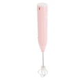 thumbnail image 4 of Mini Electric Milk Frother, Electric Stirrer Stainless Steel USB Charging Multifunction Automatic Cordless With 2 Eggbeater Head For Home Pink, 4 of 8