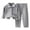 Gray, variant on Kureaily Girls Outfits & Sets Soft Fleece Lined Collar Kids Pajama Set Comfortable Spring Homewear For Toddler And Children 18-24 Months