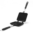 thumbnail image 2 of 3X Grilled Sandwich Maker,Bread Toast Breakfast Machine,Hot Sandwich Pan, Aluminum Flip Pan,Kitchen Tool, 2 of 7