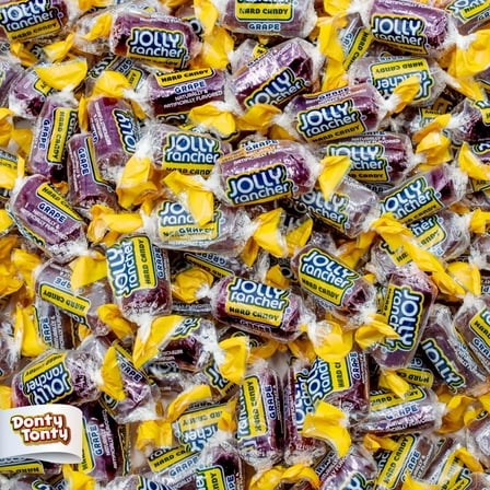 JOLLY RANCHER Hard Candy GRAPE 5 lb – Bulk Bag, Individually Wrapped, Old Fashioned, Fruit Flavored Candies