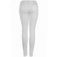 thumbnail image 2 of 2Luver, Women's, Distressed Skinny Jeans, White, 15, 2 of 4