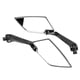 thumbnail image 3 of 2Pcs Motorcycle Modified Rearview Mirror Reverse Rear View Side Mirrors Carbon Fiber, 3 of 5