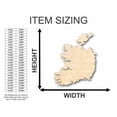 thumbnail image 2 of Unfinished Wood Ireland Shape - Country - Craft - up to 46" DIY 18" / 1/4", 2 of 3