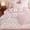 Pink Floral Grid Pattern, variant on NAYOROOM Tropical Light Blue Red Floral Duvet Cover Queen Set, 3 Piece Reversible Super Soft Comforter Cover