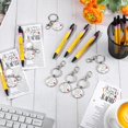 thumbnail image 2 of HLONK 20 Set Back to School Teacher Appreciation Gifts in Bulk Thank You Inspirational Ballpoint Pens 3 Styles Metal Keychains Thank You Cards for First Day of School Gifts from Student, 2 of 5