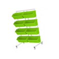 thumbnail image 1 of Plantador de jardín vertical Caja de plantador entusiastas de la jardinería 8 macetas Cama de jardín móvil para el jardín de esquina Tomato Verde, 1 of 8