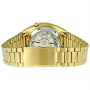 Seiko Mens Series 5 Automatic Gold Dial Watch SNXS80