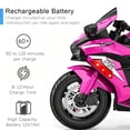 thumbnail image 6 of ZOGYMOZ 12V Kids Motorcycle, Electric Dirt Bike, Powered Ride ons Toys with LED Lights, Bluetooth Music, 6 of 7