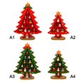 thumbnail image 2 of Christmas Decorations Wooden Christmas Tree Creative Scene Layout Ornaments Three-dimensional Red  Table Desktop Decoration, 2 of 8