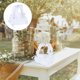 thumbnail image 4 of EeaseMX 1 cesta de flores de encaje para boda, ceremonia, fiesta, pequeña, color blanco, 4 of 7
