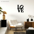 thumbnail image 2 of Classic Love Stacked Metal Wall Sign Word Art Home Accent Home Decor Decorative Accent Love Metal Wall Art Family Room Indoor Outdoor Made in USA– Available in 3 Sizes / 13 Colors, 2 of 6
