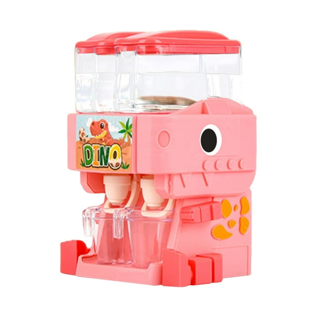 Mini Dispenser Toy Dual Water Tanks Desktop Miniature Pink Sunnimix juego de cocina