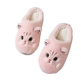 thumbnail image 2 of Tnobhg 1 Pair Winter Slippers Comfortable Cartoon Cat Pattern Slippers Warm Soft Women Plush Slippers for Home, 2 of 7