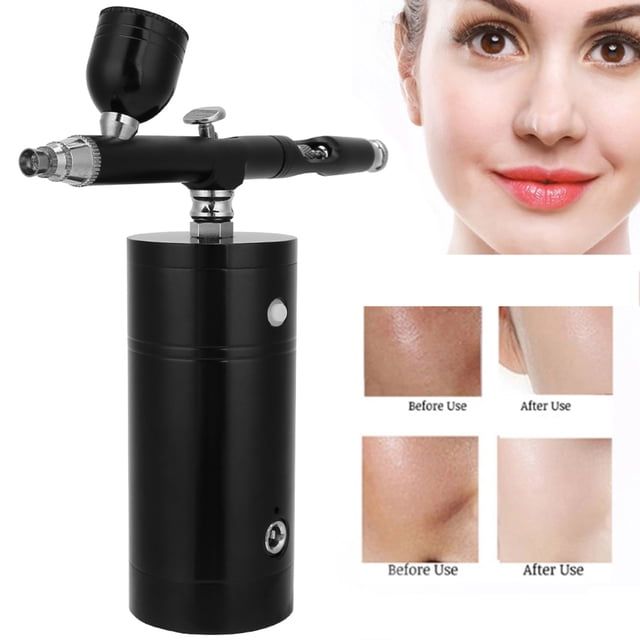 Spray Air Brush Portable USB Oxygen Injection Atomization Airbrush Moisturizing Skin Care Spray Black