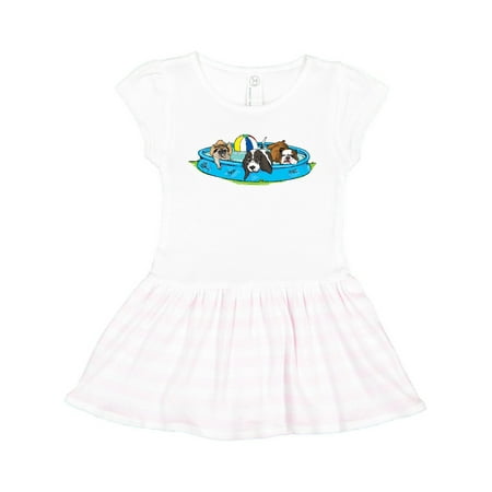 

Inktastic Dog Days of Summer Flabby and Fabulous Gift Toddler Girl Dress