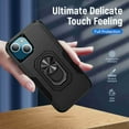 thumbnail image 3 of Dteck for iPhone 13 Mini Case with Ring Stand Cover,Hybrid Shockproof Impact-Resistant Bumpers Protective with Built-in Ring Stand Ring Kickstand for Apple iPhone 13 Mini (Black), 3 of 8