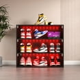 thumbnail image 6 of Off white LED light shoe box three layers with glass doors, 6 of 11
