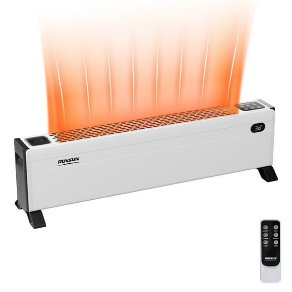 Matladin 32'' Electric Baseboard Heater, 1500W Convection Space Heater, with Timer, Adjustable Heating Modes, Tip-Over Protection for Indoor Use