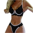 thumbnail image 1 of Traje de lencería sexy femenina de encaje de tres puntos sexy de encaje para mujer Fridja  nalpqowj10716, 1 of 6