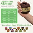 thumbnail image 4 of Natural 20lb Hemp Twine for DIY – 1mm Thin High Tensile Strength Twine for Cooking, Jewelry, Crafts, and Decoration – Green, 100G/430 ft, 4 of 9