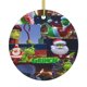 thumbnail image 1 of Adorno navideño colgante Grin-Ch para árbol de Navidad: adornos colgantes de cerámica para fiestas: ideas para regalar adornos navideños, 1 of 8
