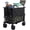 Black, variant on Large Capacity Folding Double Decker Wagon with Brakes, 440lbs Wagons Carts Foldable Wagon Cart with Flexible Handle, All-Terrain Big Wheels for Grocery Sports Garden Camping