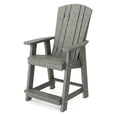 thumbnail image 5 of Wildridge Heritage 5-Piece 48" Pub Counter Set, Dark Gray - Outdoor Weather Resistant Recycled Plastic Furniture for Patio, 5 of 6