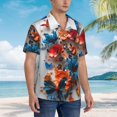 thumbnail image 4 of Haiem 3D Butterfly Printed Hawaiian Shirt for Men - Men’s Casual Beach Summer Shirts - Stretch Fabric with Modern Fit-XX-Large, 4 of 7