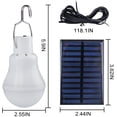 thumbnail image 5 of Solar Powered Led Light Bulb, VONTER Portable Lantern Lamp Spotlight Indoor Outdoor Garden Office Kitchen Reading with Solar Panel for Garden Patio Yard Hiking Camping Tent Fishing Lighting(2 Pack), 5 of 7
