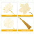 thumbnail image 5 of IDEANATEGRATE 3Ud Marcadores De Libros Metálicos Con De Hoja Y Con Borla Para Estudiantes Decorativos, 5 of 5