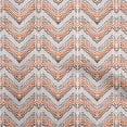 thumbnail image 1 of oneOone Georgette Viscose Orange Fabric Chevron Fabric For Sewing Printed Craft Fabric By The Yard 42 Inch Wide, 1 of 4