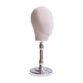thumbnail image 4 of Soporte para exhibición de pelucas Fernando soporte para pelucas con cabeza de maniquí Base de plata, 4 of 8