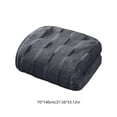 thumbnail image 3 of Price Drop,Velvet Texture Quick-Dry Bath Towel, Thickened Soft Fabric, for Adults Home, Absorbent Fast Drying Wash Towel Gift Set | 100%Polyester, Dark Gray, 3 of 8