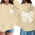 thumbnail image 6 of Ruyang Girls Cute Bowknot Graphic Pullover Hoodies Trendy Preppy Hooded Sweatshirt Oversized Soft Athletic Sweatshirts, 6 of 8