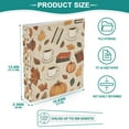 thumbnail image 3 of FORMRS 3 Ring Binder 1.5 inch with Pockets Set of 2 Clip Board 200 Sheets Capacity, Fall Book, 3 of 8