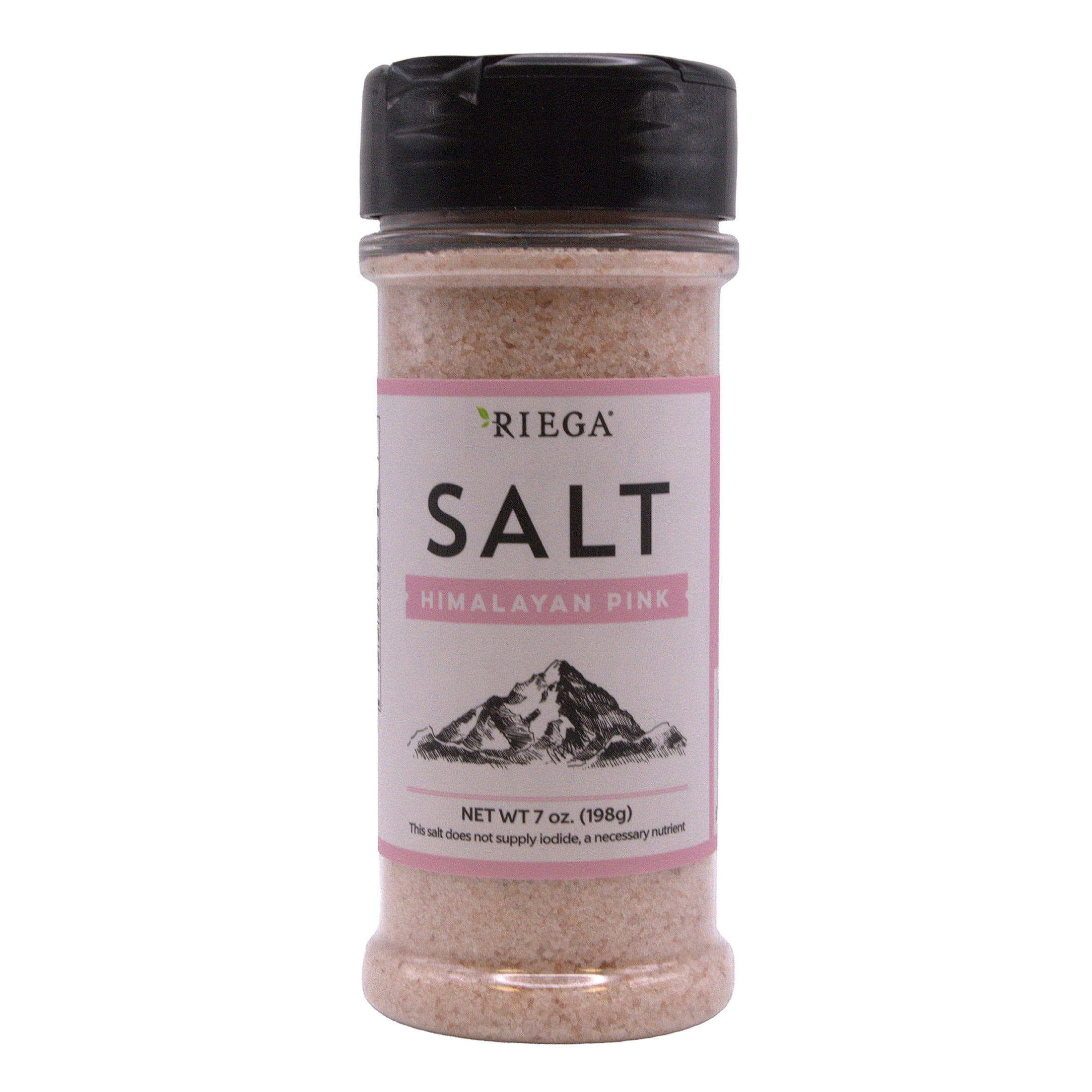 (4 pack) Riega Himalayan Pink Salt Shaker, 7 oz - Allergen-Free, No Allergens Contained
