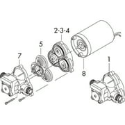 Shurflo 94-231-20 OEM Pump Upper Housing with Pressure Switch Kit, 40 Psi, Fits Selected 2088 Pumps