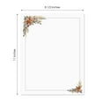 thumbnail image 2 of Indie Autumn Floral Letterhead / 50 Printed Sheets / 8.5" x 11" All Occasion Fall Celebration Paper / Decorative Boho Wedding Stationery Pack, 2 of 6